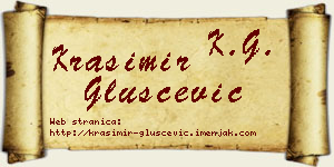 Krasimir Gluščević vizit kartica